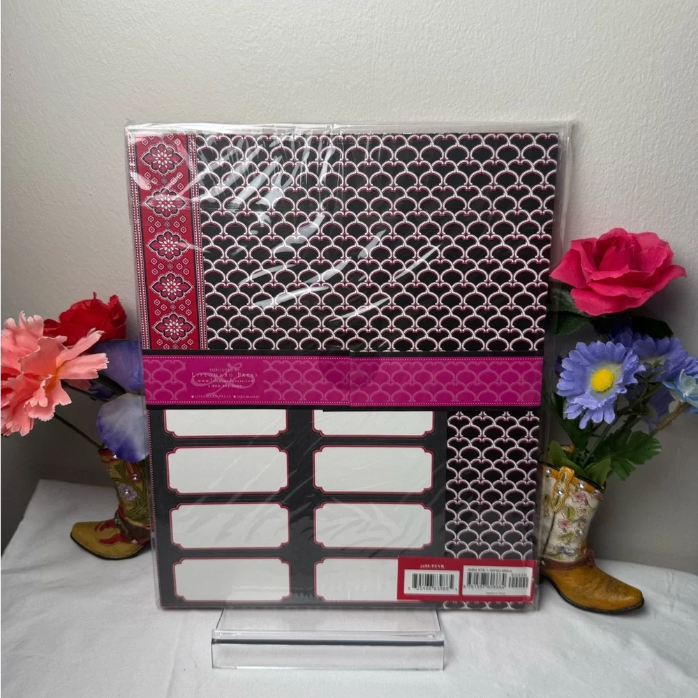 NWT Vera Bradley Frankly Scarlet Pocket Folders retired pattern
